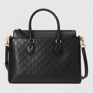 409534 Gucci Signaturex ܛƤ|(zh) ُ(gu) ذ ɫ