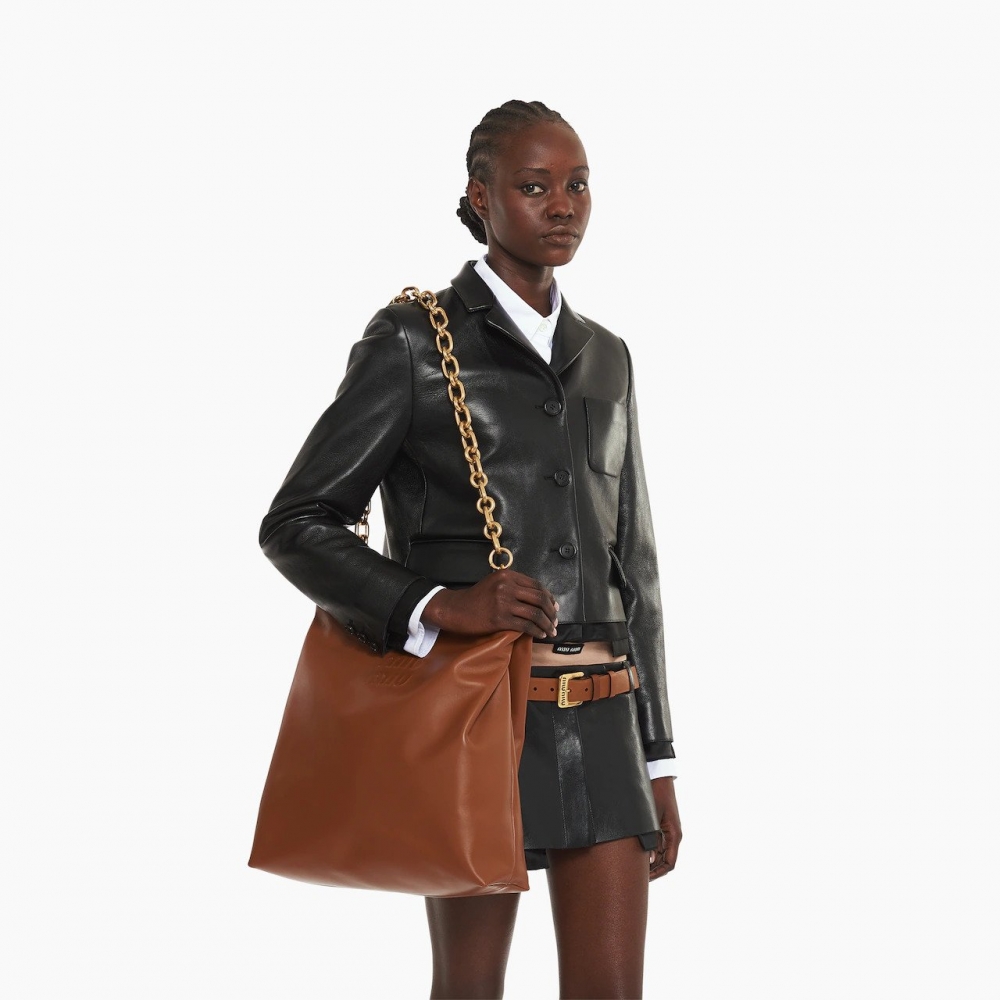 ģ؃[Miu Miuȫ Leather Shoulder Bag